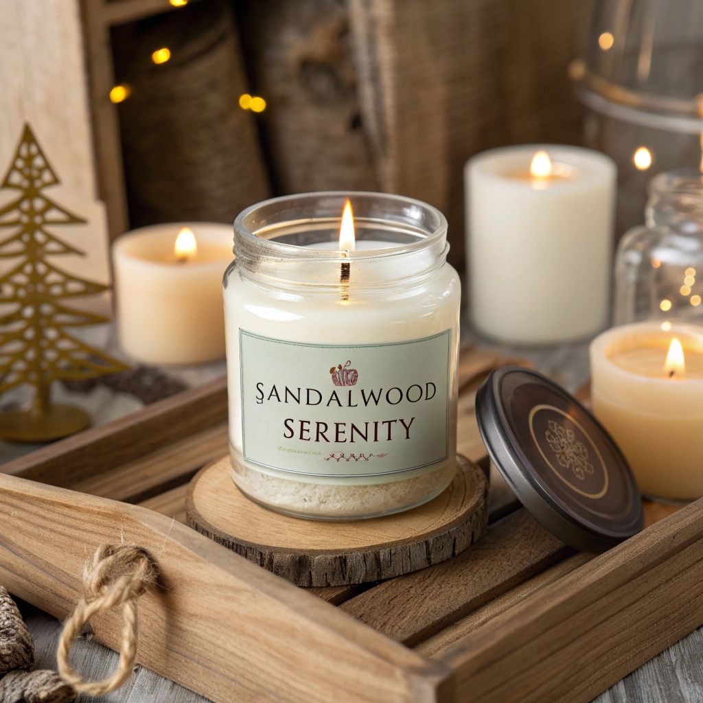 Hand labeling candles